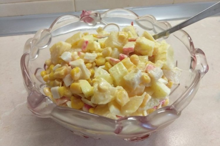 Crab Stick and Apple Salad