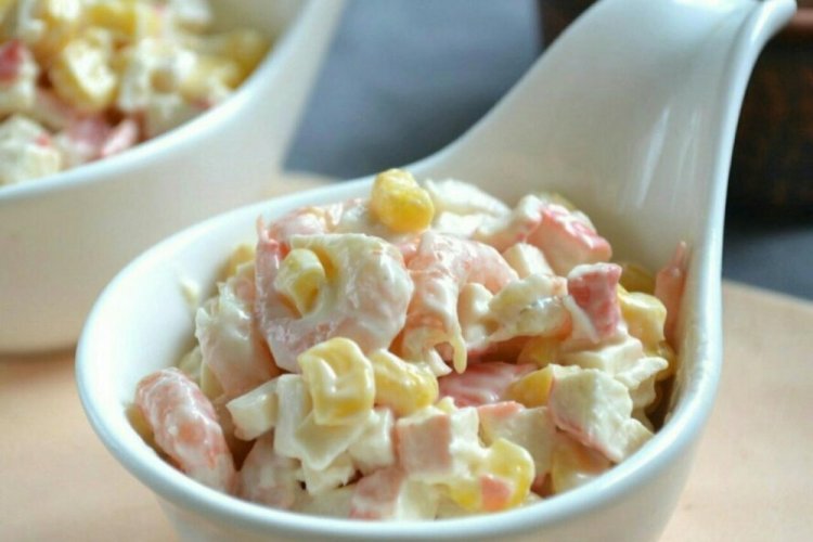 Crab Stick and Shrimp Salad for the Holiday Table