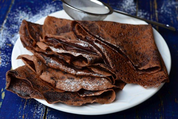 Ryazhenka Pancakes with Cocoa