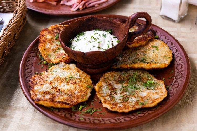 Potato Ryazhenka Pancakes