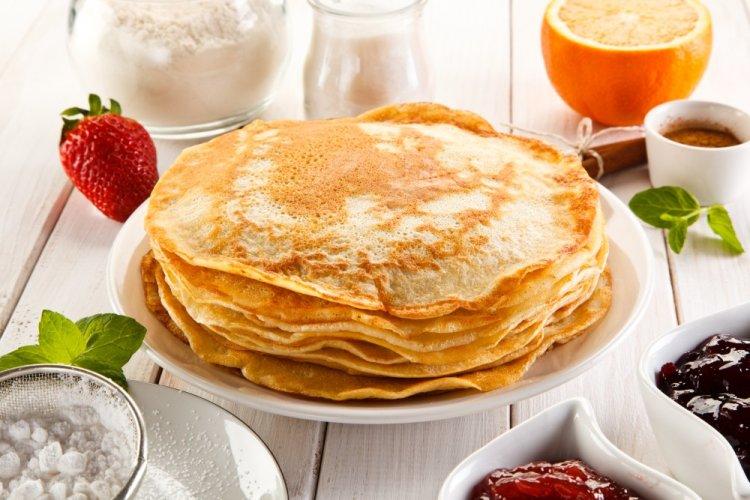 Ryazhenka Pancakes with Butter
