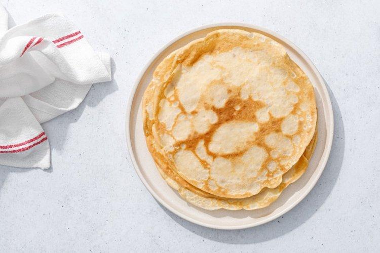Eggless Ryazhenka Pancakes