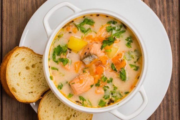 Finnish Fish Soup with Cream and Smoked Ingredients