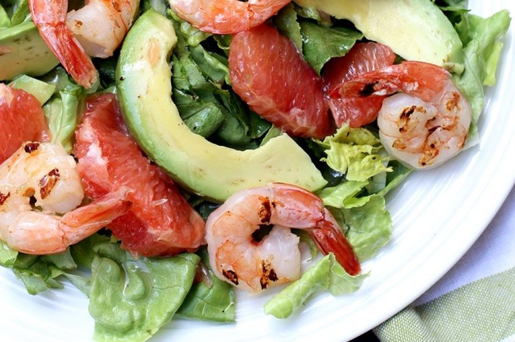 Shrimp and Grapefruit Salad