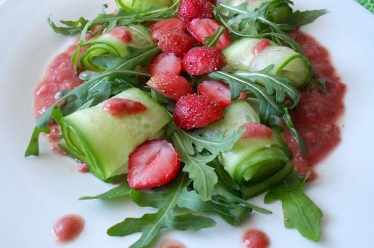 Strawberry and Cucumber Salad
