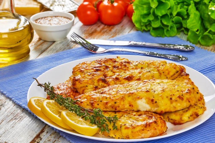 Chuletas de pollo con mostaza al horno