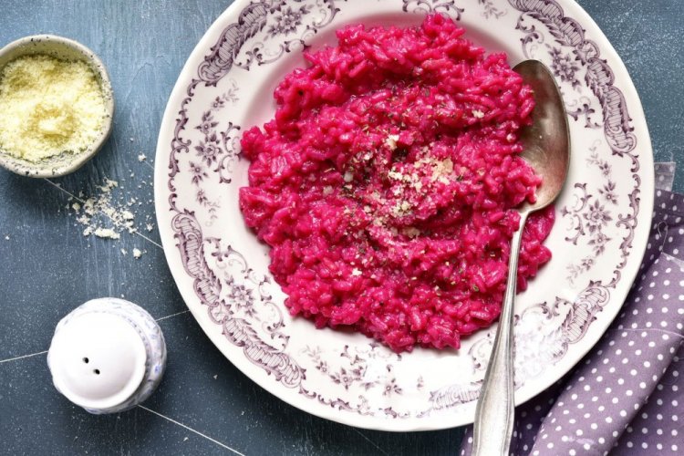 Rice with Beetroot