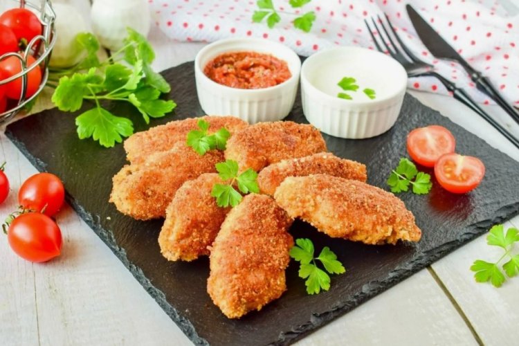 Fried Breaded Chicken Wings