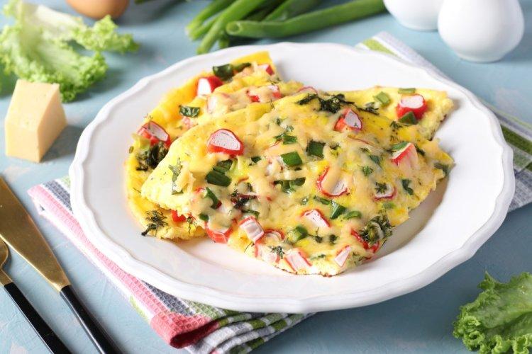 Crab Stick and Egg Casserole