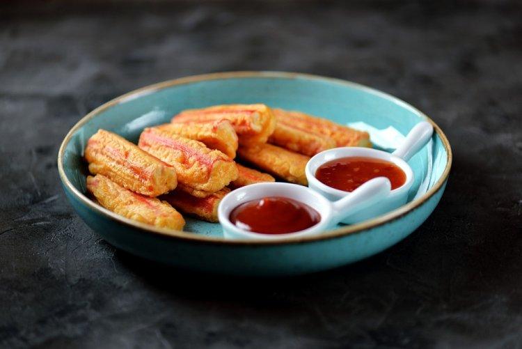 Fried Crab Sticks with Cheese