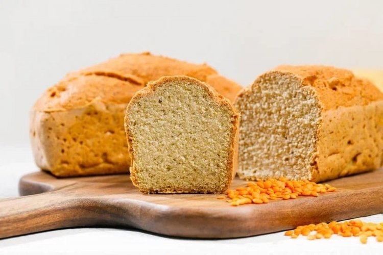 Gluten-Free Bread from Lentils with Coconut Milk