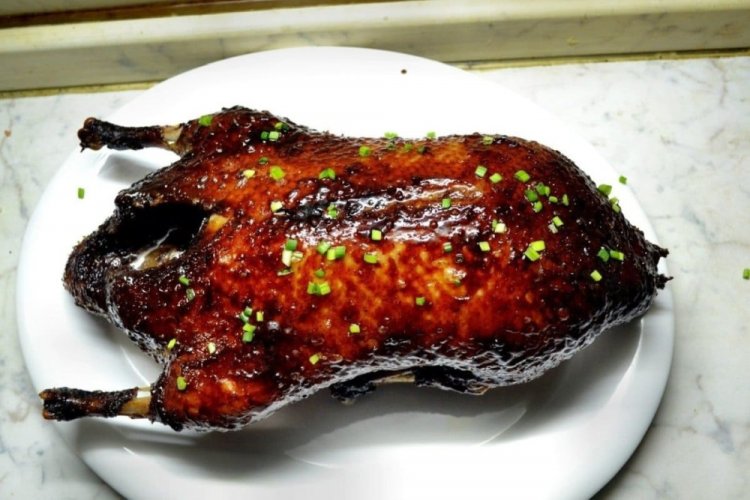 Pato con salsa teriyaki al horno