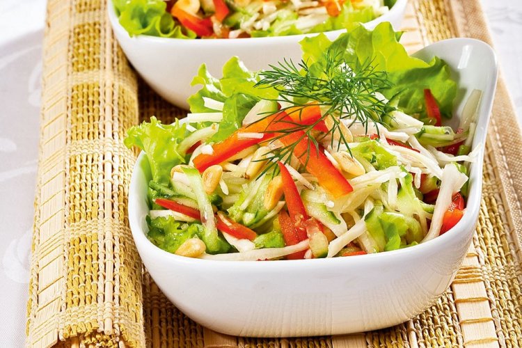 Vegetable Salad with Ginger