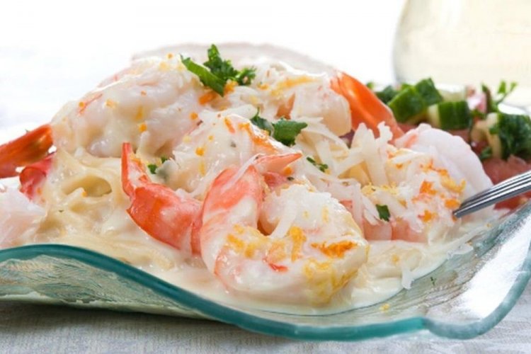 Red Fish and Shrimp Salad