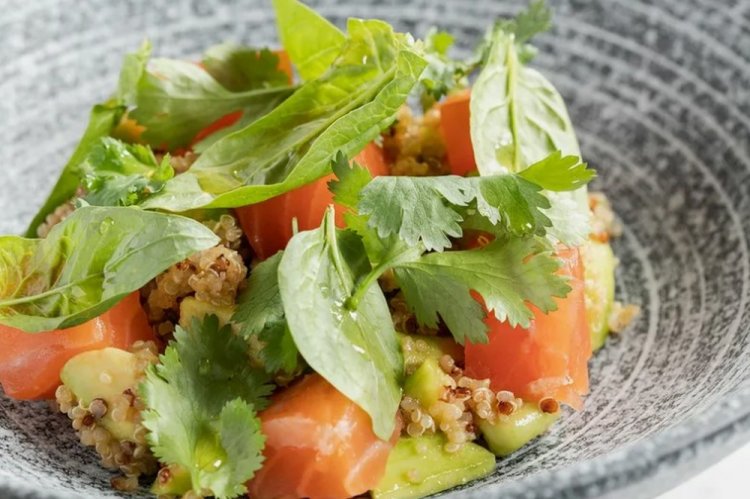 Quinoa, Avocado, and Trout Salad