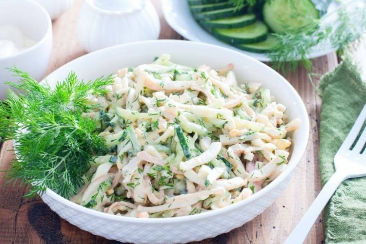 Calamari and Cucumber Salad