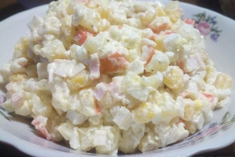Crab Stick, Corn, and Potato Salad