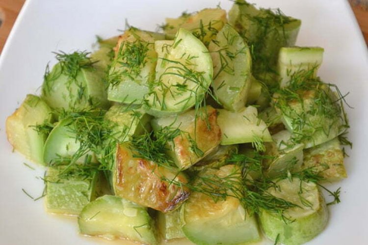 Ensalada templada de calabacín