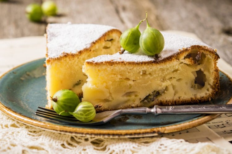 Mannik de grosella espinosa con kéfir