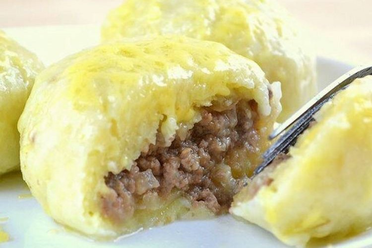 Boiled Potato Zrazy with Minced Meat