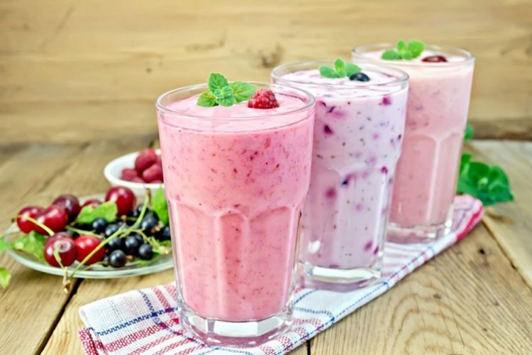 Batido de frutos rojos