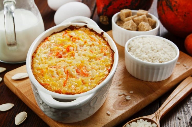 Pudín de arroz con calabaza