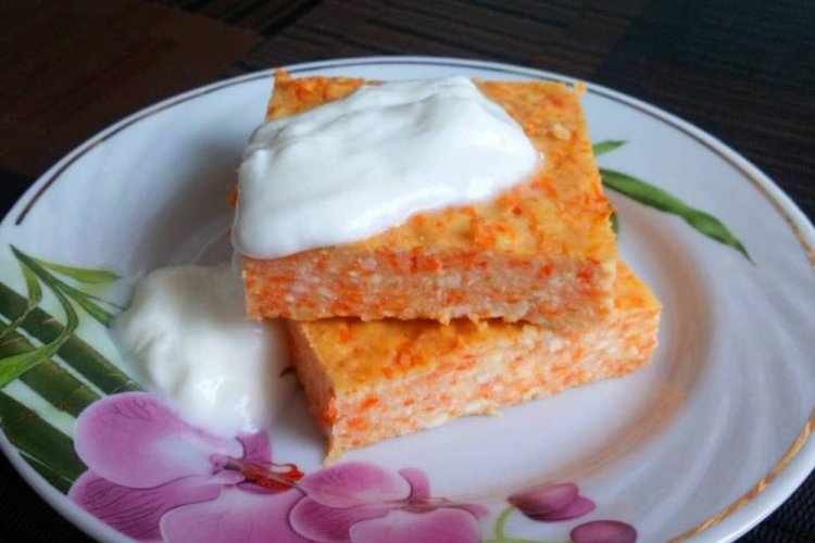 Pudín de arroz con zanahoria