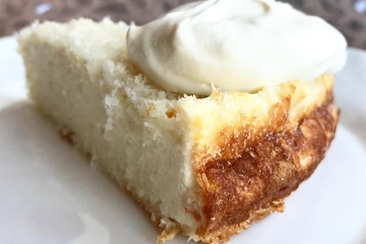 Ricotta Bake with Coconut Flakes
