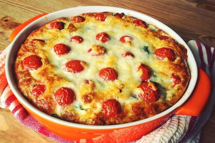 Ricotta Bake with Tomatoes