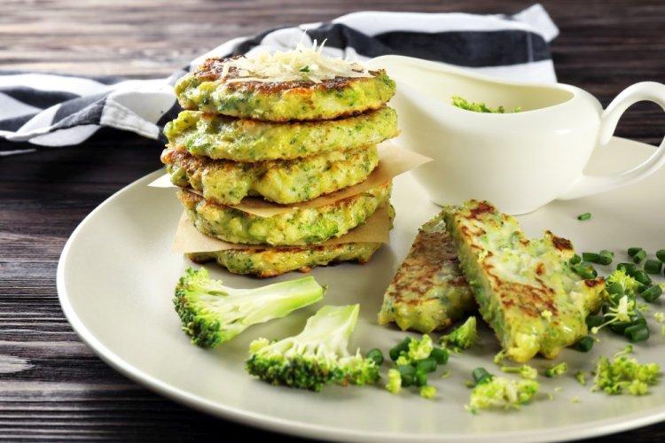 Rice Flour and Broccoli Pancakes