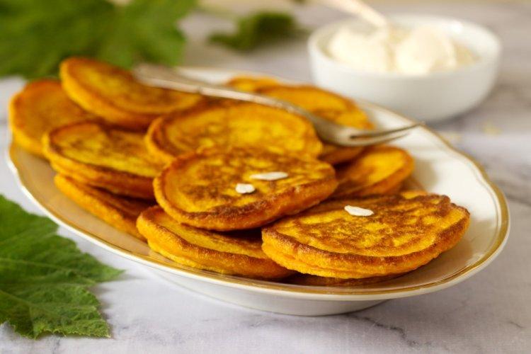 Pumpkin Pancakes with Rice Flour