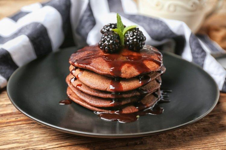 Rice Flour and Cocoa Pancakes