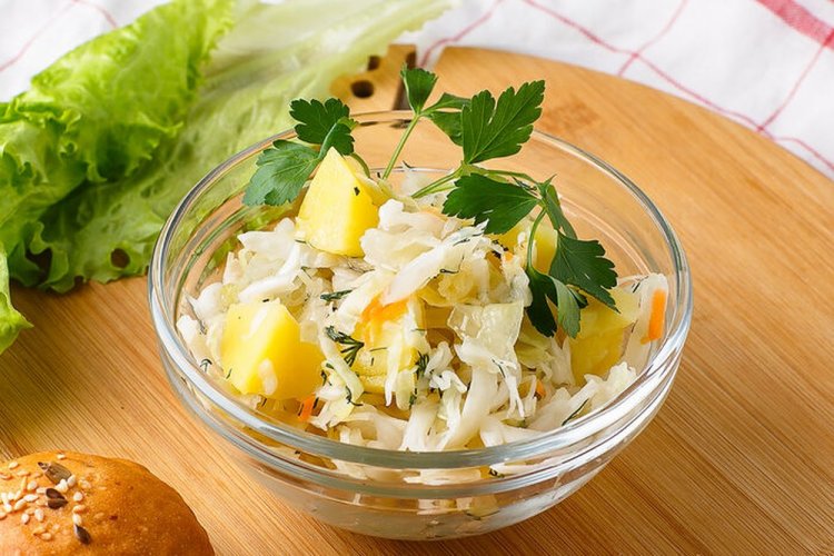 Potato Salad with Sauerkraut