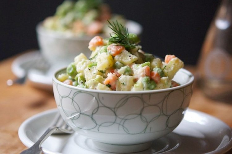 Vegetarian Olivier Salad