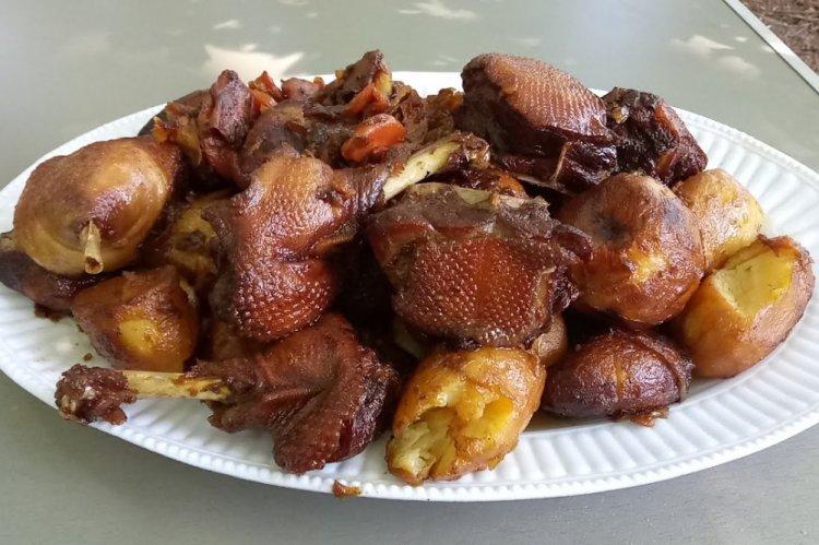 Duck with Potatoes in an Afghan Kazan