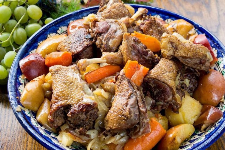 Duck with Pumpkin in an Afghan Kazan