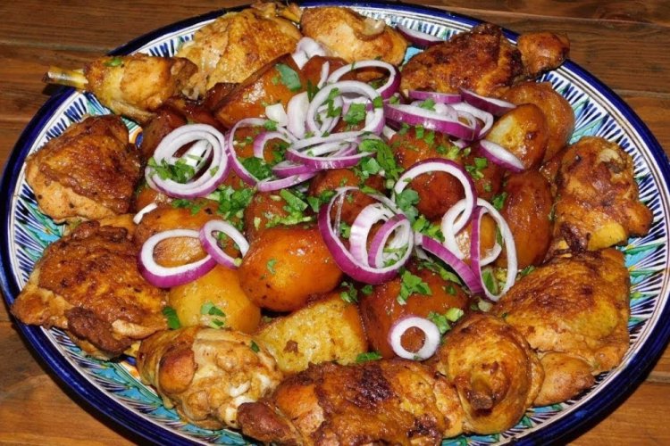Kazan-Kebab with Chicken and Mushrooms