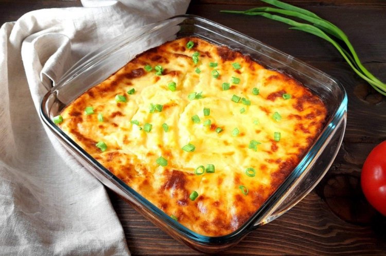 Potato Casserole with Trout Liver