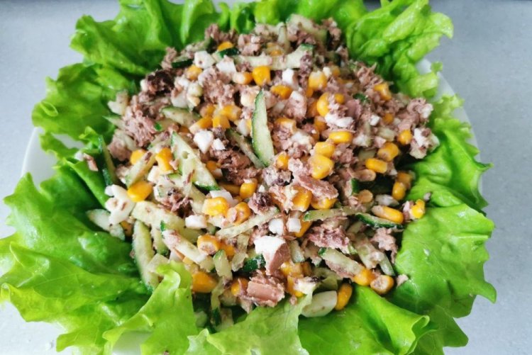 Tuna, Egg, and Corn Salad