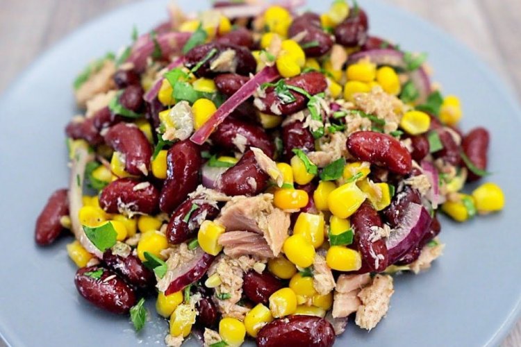 Tuna, Bean, and Corn Salad