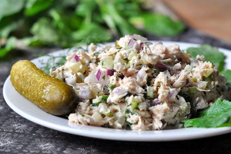 Tuna and Pickled Cucumber Salad