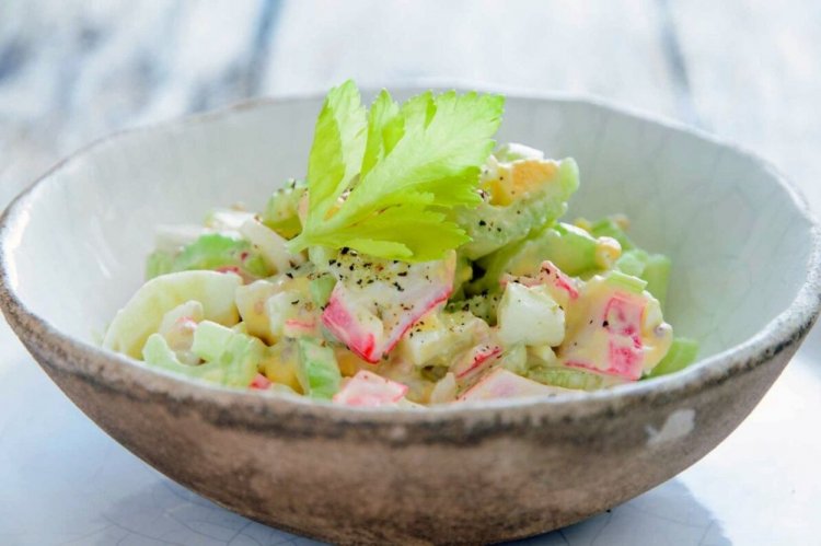 Crab Stick and Celery Salad