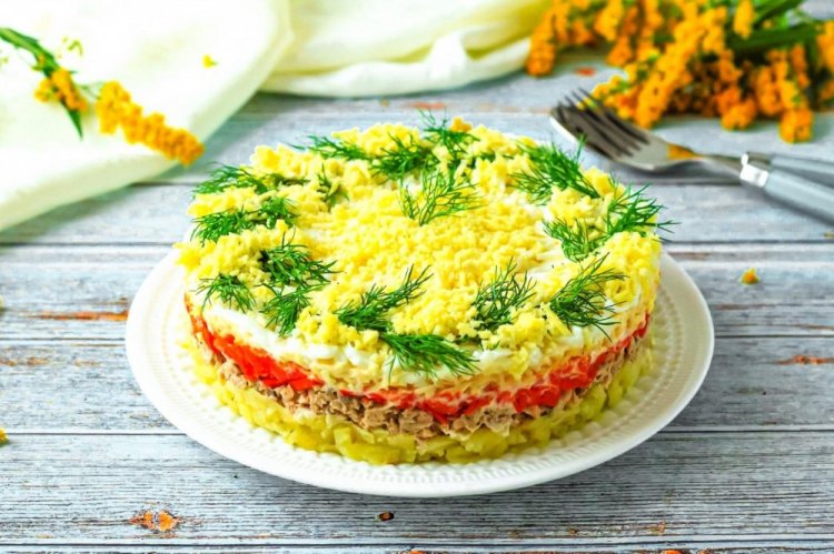 Mimosa Salad with Tuna