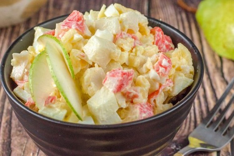 Crab Stick and Pear Salad