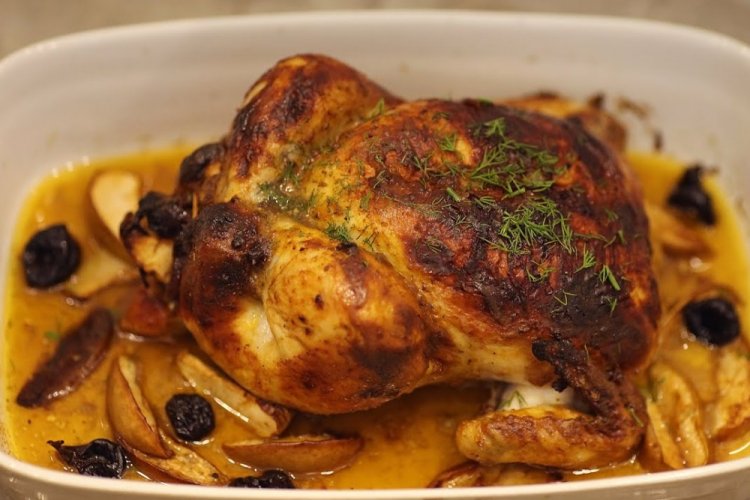 Chicken with Prunes in the Oven
