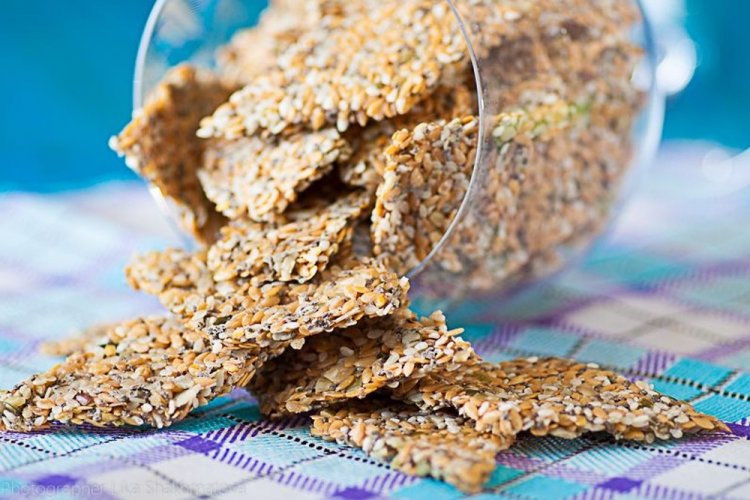 Keto Cookies with Sesame, Flax, and Seeds