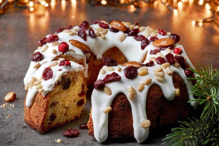 Bizcocho navideño con frutas secas
