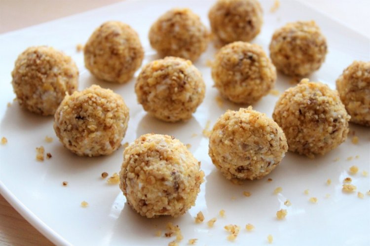 Bolas de queso con nueces