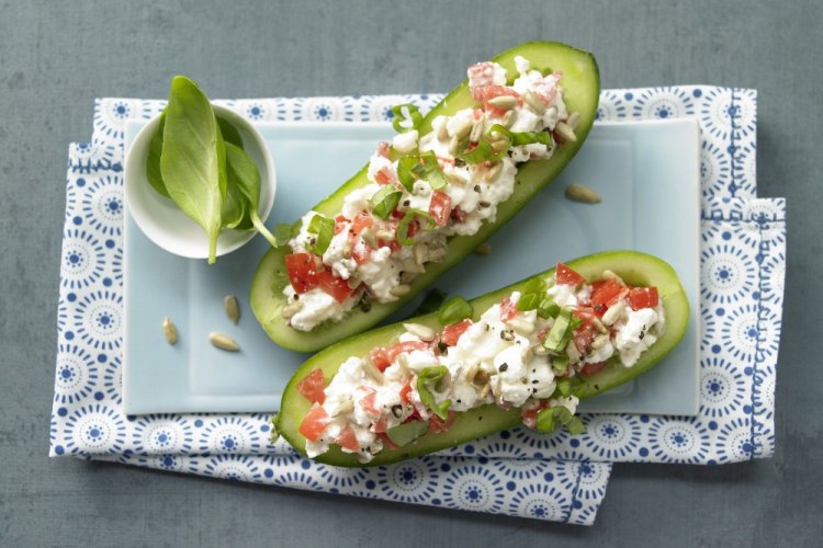Stuffed Cucumbers with Vegetables