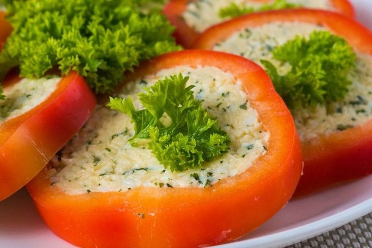 Bell Pepper with Processed Cheese